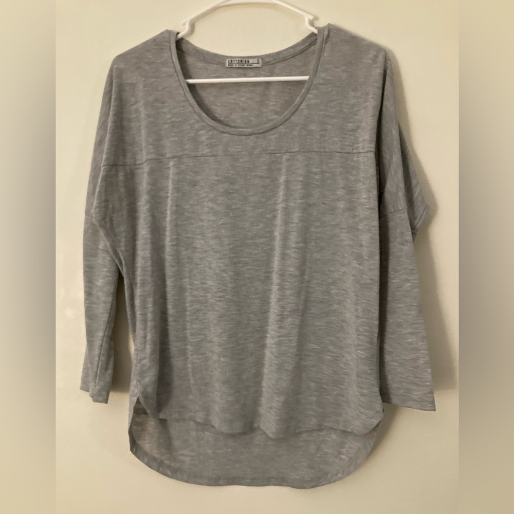Cotton On 3/4 Sleeve Scoop Neck Shirt